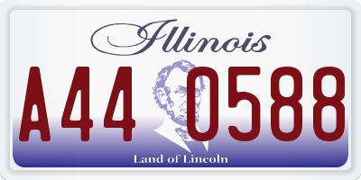 IL license plate A440588