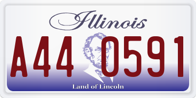 IL license plate A440591