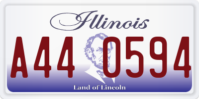 IL license plate A440594