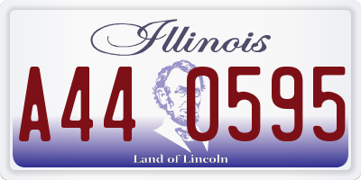 IL license plate A440595