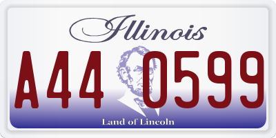 IL license plate A440599