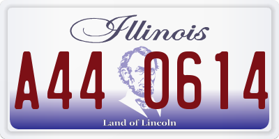 IL license plate A440614