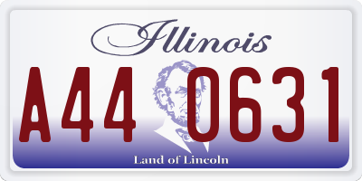 IL license plate A440631