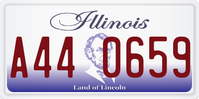 IL license plate A440659