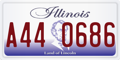 IL license plate A440686