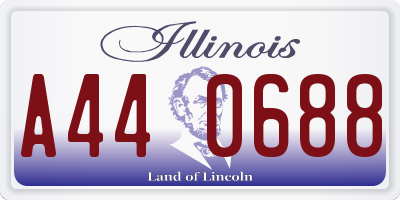 IL license plate A440688