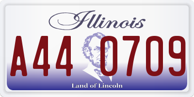 IL license plate A440709