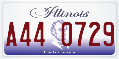 IL license plate A440729