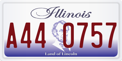 IL license plate A440757