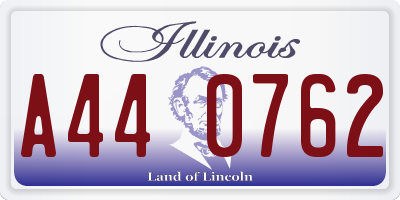 IL license plate A440762