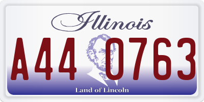 IL license plate A440763