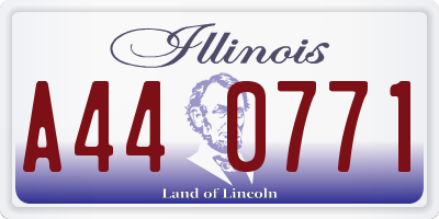 IL license plate A440771