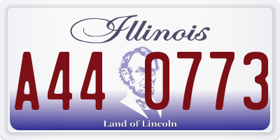 IL license plate A440773