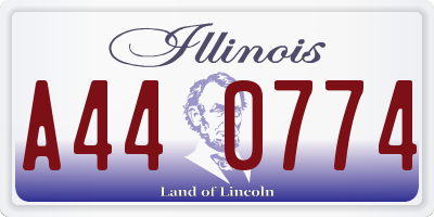 IL license plate A440774