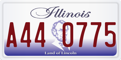 IL license plate A440775