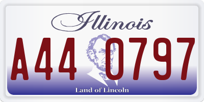 IL license plate A440797