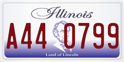 IL license plate A440799
