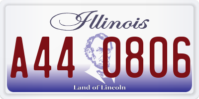 IL license plate A440806
