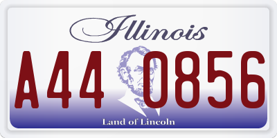 IL license plate A440856