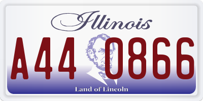 IL license plate A440866