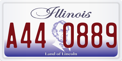IL license plate A440889