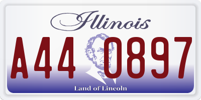 IL license plate A440897