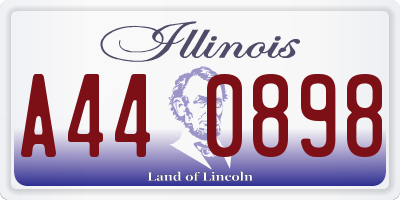 IL license plate A440898