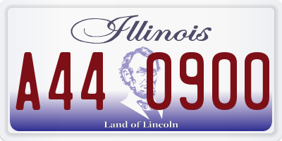 IL license plate A440900