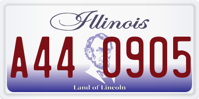 IL license plate A440905