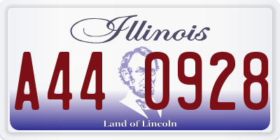 IL license plate A440928