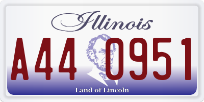 IL license plate A440951