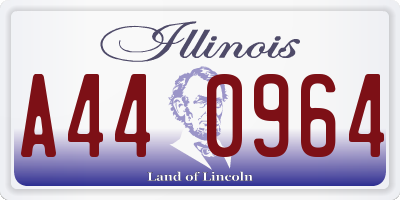 IL license plate A440964