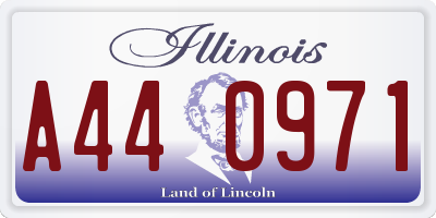 IL license plate A440971
