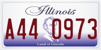IL license plate A440973