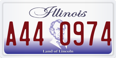 IL license plate A440974