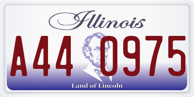 IL license plate A440975