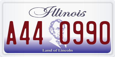 IL license plate A440990