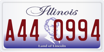 IL license plate A440994