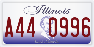 IL license plate A440996