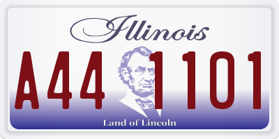 IL license plate A441101