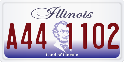 IL license plate A441102