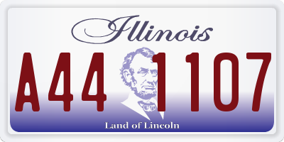IL license plate A441107
