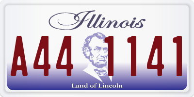 IL license plate A441141