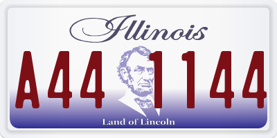 IL license plate A441144