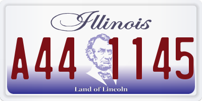 IL license plate A441145