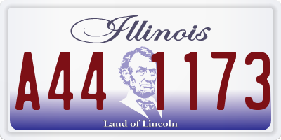 IL license plate A441173