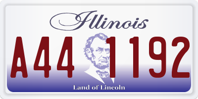 IL license plate A441192
