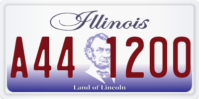 IL license plate A441200