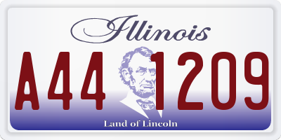 IL license plate A441209