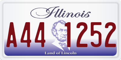 IL license plate A441252